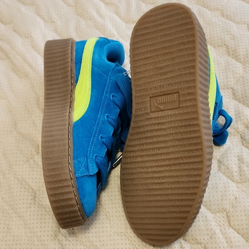 Puma X Fenty Creeper Phatty Junior's Speed Blue/Lime Pow/Gum Sneakers